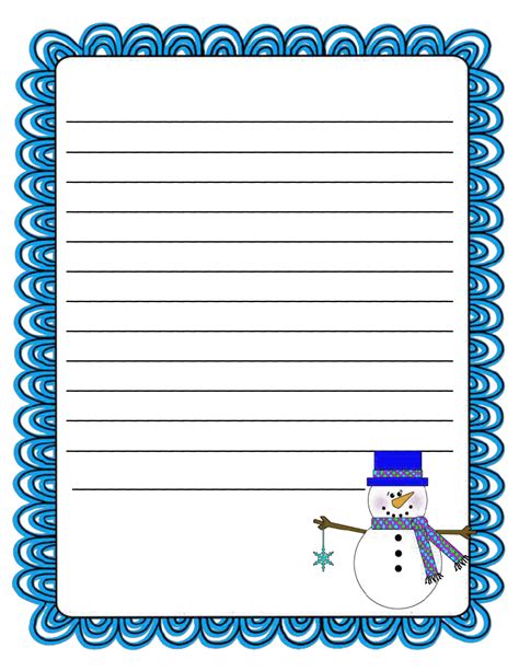 winter writing paper|free printable winter writing paper.